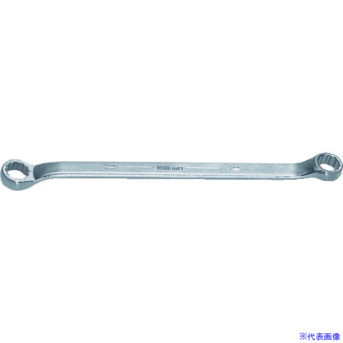 ■WILLIAMS 両口めがねレンチ 10度オフセット 12角 対辺寸法12×14mm JHWBWM1214(7552360)