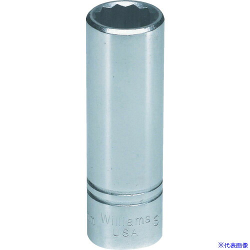 ■WILLIAMS 1/2ドライブ ディープソケット 12角 30mm JHWSMD1230(7580967)