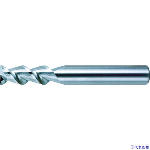 ■三菱 2枚刃アルミ加工用 超硬スクエアエンドミルミディアム刃長(M)10mm C2MHAD1000(7597568)[送料別途お見積り][法人限定][掲外取寄]