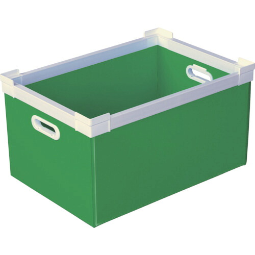 ■KUNIMORI プラダン NSコンテナ 40L(SWコーナー)ライトグリーン 78101NS40LLG(7605633)