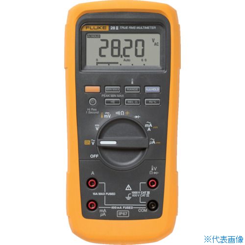 ■FLUKE 防水・防塵マルチメーター(温度測定機能・ローパスフィルター) 282(7657404)