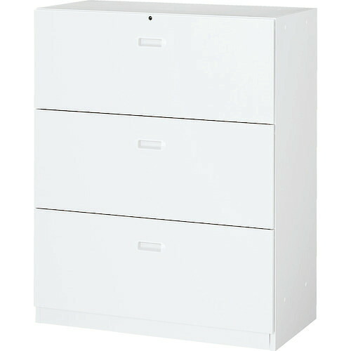 ■TRUSCO ユニット型壁面書庫 ラテラル3段 H1110 アジャスター付 ホワイト UAW11B(7658001)[法人限定][直送元]｜セミプロＤＩＹ店ファースト