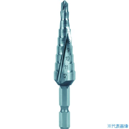 ■RUKO 2枚刃スパイラルステップドリル(六角軸タイプ) 12mm ハイス 1010509H(7659580)｜セミプロＤＩＹ店ファースト