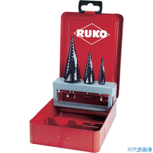 ■RUKO 2枚刃スパイラルステップドリル 30.5mm チタンアルミニウム 101098F(7660057)