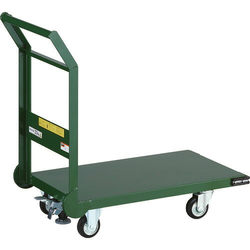 ■TRUSCO 鋼鉄製運搬車 800X450 Φ100プレス車 Lストッパー付 SH3NSS(7726473)[法人限定][直送元]｜セミプロＤＩＹ店ファースト