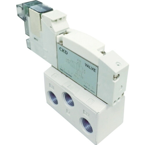 ■CKD 電磁弁 パイロット式5ポート弁 4GBシリーズ 4.3C Rc1/4 DC24V 4GB210R083(7731175)