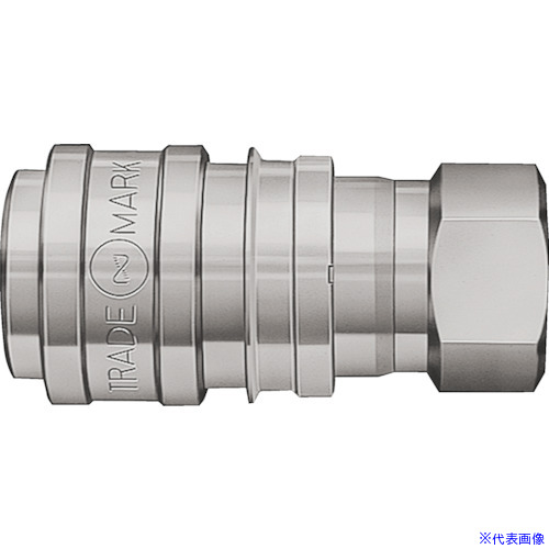■日東 S210カプラ 高圧用相手側取付サイズR1/2耐圧力(MPa)31(02358) S2104SSUSFKM(7780702)