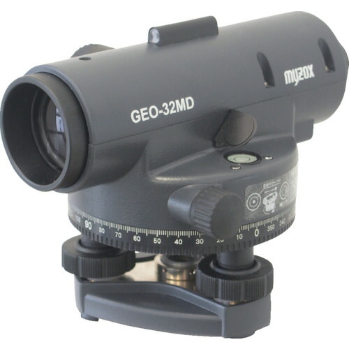 ■MYZOX オートレベル 32倍(三脚付)＜GEO-32MD/SAT-OD＞ GEO32MD(7808062)