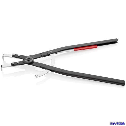 ■KNIPEX 穴用スナップリングプライヤー 曲 252−400mm 4420J61(7883005)|セミプロDIY店ファースト