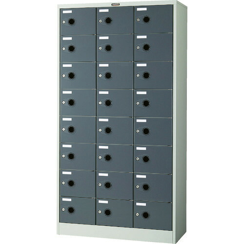■TRUSCO シューズケース 24人用 900X380XH1700 鍵付 SC24PL(7992343)[法人限定][直送元]