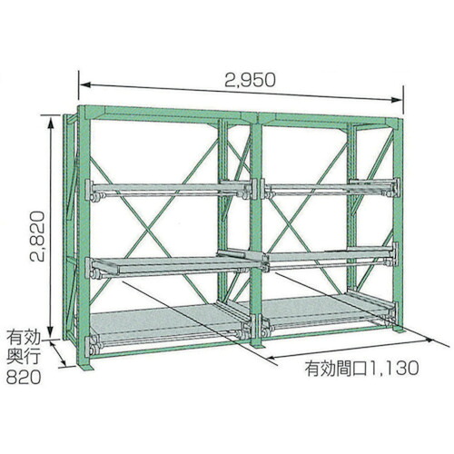 ■KDS スライドラックSSR10－2812－3FTR SSR1028123FTR(8050916)[送料別途お見積り][法人限定][直送] 547,800円