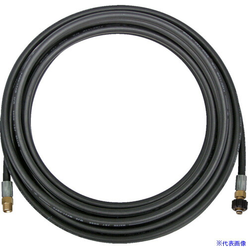 ■Asada 3/8高圧ホース 200V冷水・エンジン式用 30m Qカプラ HD204(8067701)[法人限定][外直送元]