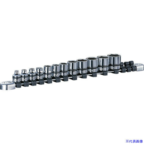 ■ネプロス 9.5sq.ソケットセット(12コ組) 差込数9.5mm 6角 NTB312A(8070548)