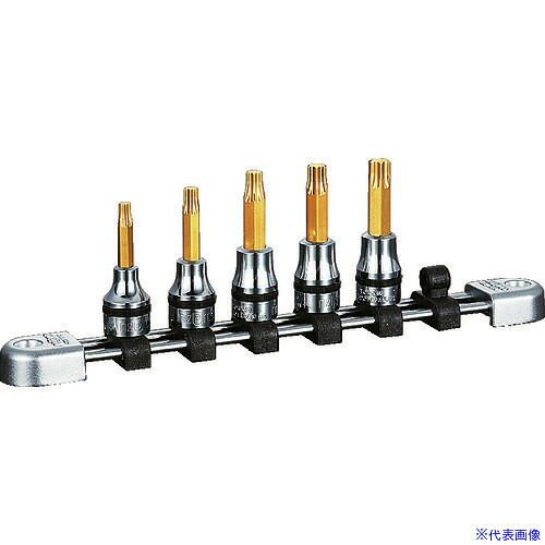 ■ネプロス 9.5sq.T型トルクスビットソケットセット［5コ組］ NTQ6T05A(8070598)｜セミプロＤＩＹ店ファースト
