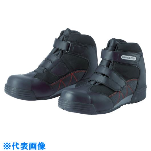 ■ミドリ安全 ワイド樹脂先芯入りハイカットスニーカー 30.0CM MPC525BK30.0(8111307)[送料別途お見積り][法人限定][掲外取寄]