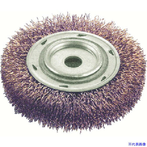 ■Ampco 防爆チゼル ブラシホイール(ねじ山なし) 外径76.2mm 線径0.356mm 穴径1/2インチ AMCWB30C(8131373)[送料別途お見積り][法人限定][掲外取寄]
