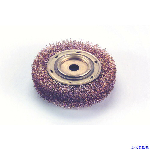 ■Ampco 防爆チゼル ブラシホイール(ねじ山なし) 外径152.4mm 線径0.356mm 穴径1/2インチ AMCWB44A(8131375)[送料別途お見積り][法人限定][掲外取寄]