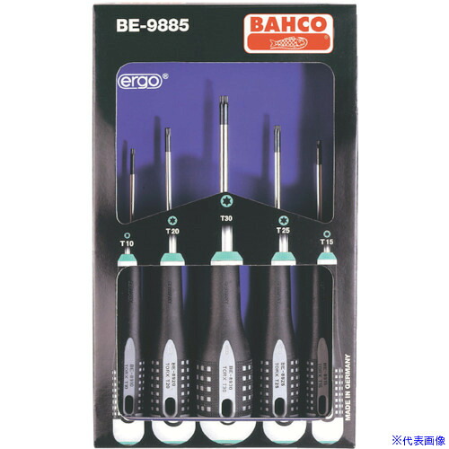■BAHCO 絶縁ドライバー エルゴドライバーセット BE&minus;8910(T&minus;10)他 5本セット BE9885(8131526)[送料別途お見積り][法人限定][掲外取寄]｜セミプロＤＩＹ店ファースト