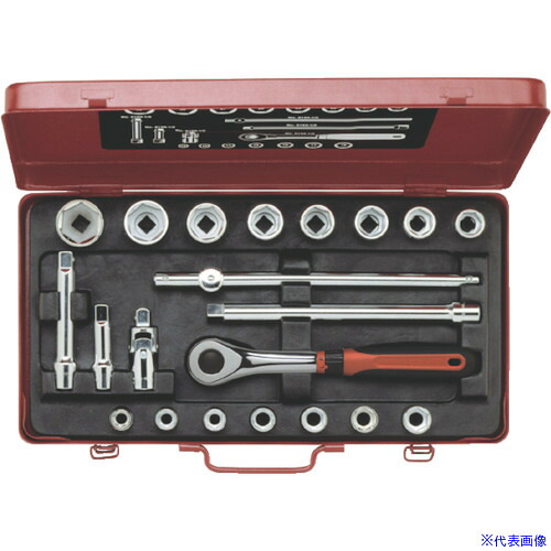 ■BAHCO 1/2ソケットレンチセット 6ポイントソケット 21点セット 7886SME(8131660)&times;5[送料別途お見積り][法人限定][掲外取寄]｜セミプロＤＩＹ店ファースト