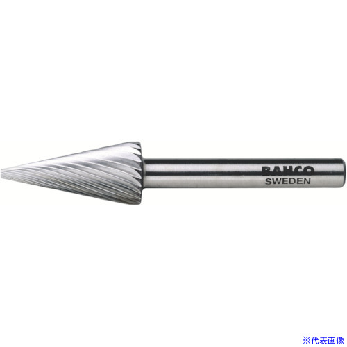 ■BAHCO ポイント形超硬ロータリーバー シングルカット 刃径16mm BAHM1630M08(8131937)[送料別途お見積り][法人限定][掲外取寄]