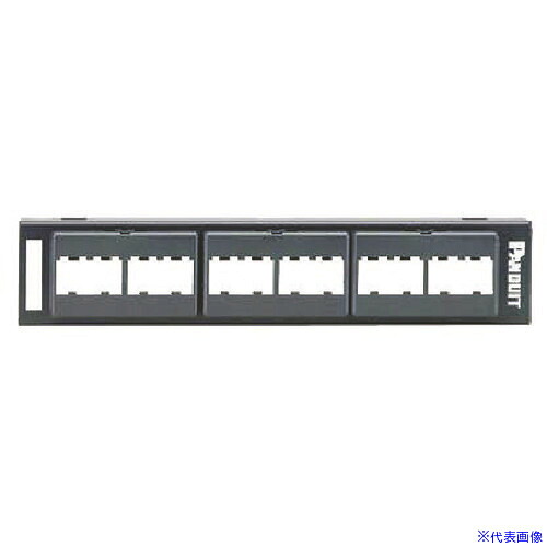 ■PANDUIT 12ポート用壁面取付パッチパネル枠 ブラケット取り付けタイプ CPP12WBL(8146591)×10[送料別途お見積り][法人限定][メーカー取寄]