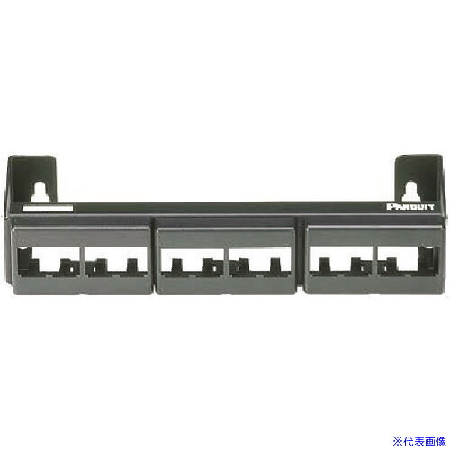 ■PANDUIT 12ポート用壁面取付パッチパネル枠 一体型 CWPP12WBL(8146611)×10[送料別途お見積り][法人限定][メーカー取寄]