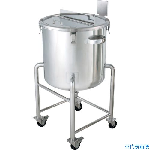 ■MONOVATE ステンレスタンク鏡板型攪拌機座付容器45L DTK39(8147044)[法人限定][直送元]