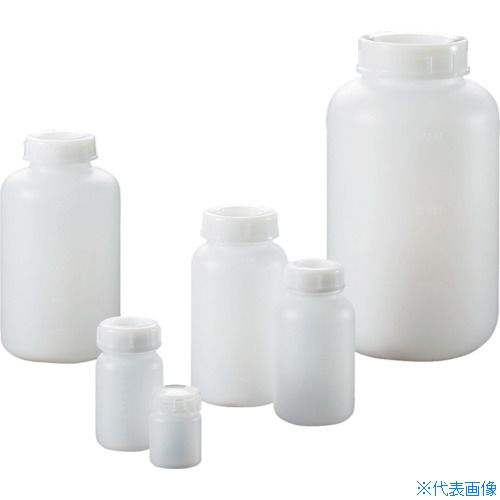 ■サンプラ PE広口瓶 1L (50本入) 02086C(8162600)
