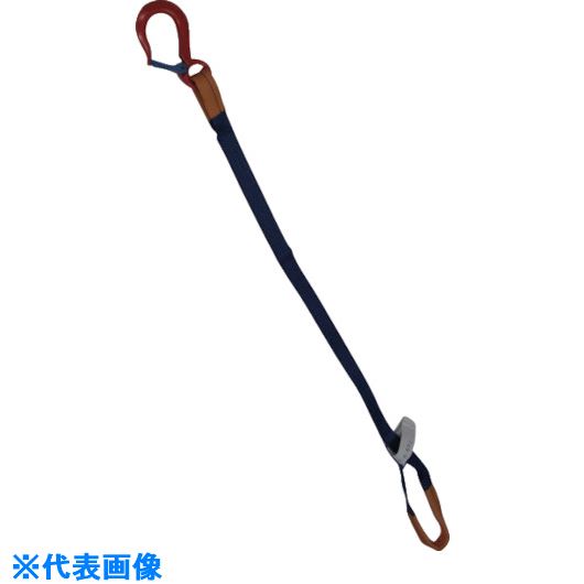 ■シライ ベルトスリング ”金具付き”シグナルスリング[[R上]] KSEF 1.0トン 長さ3.0m KSEF1X3.0(8170609)[送料別途お見積り][法人限定][掲外取寄]
