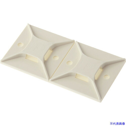 ■PANDUIT マウントベース ゴム系粘着テープ付き 白 (200個入) ABM4HAT(8180161)[送料別途お見積り][法人限定][メーカー取寄]｜セミプロＤＩＹ店ファースト