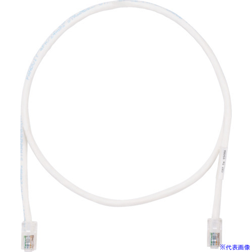 ■PANDUIT カテゴリ5EUTPパッチコード 2m オフホワイト UTPCH2MY(8180762)×10[送料別途お見積り][法人限定][メーカー取寄]