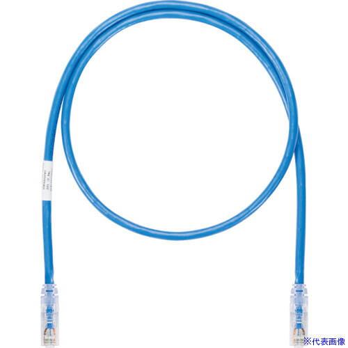 ■PANDUIT カテゴリ6UTPパッチコード 4m 青 UTPSP4MBUY(8180891)×10[送料別途お見積り][法人限定][掲外取寄]