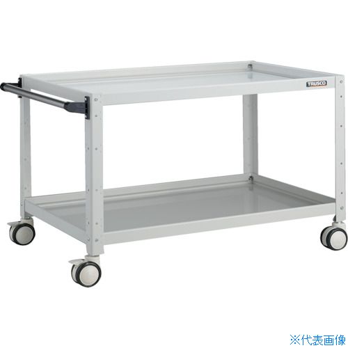 ■TRUSCO ツールワゴン バーディワゴン 900X600XH600 2段 ホワイト BDW692DW(8183753)