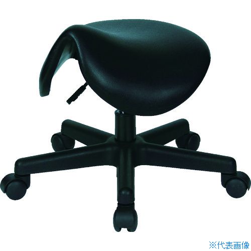 ■TRUSCO 作業用チェア サドル型 ガス調整式 Φ380XH310&minus;370 WCS380(8185225)｜セミプロＤＩＹ店ファースト