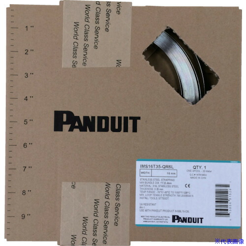 ■PANDUIT 長尺フルコーティングメタルバンド Iシリーズ IMSP12T35QR6L(8189204)