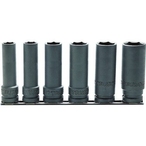 ■TRUSCO インパクト用超ロングソケットセット 長さ100mm T46SL100SET(8191216)