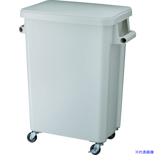 ■RISU 厨房用キャスターペール70L 排水栓付 グレー GGYK005(8194057)｜セミプロＤＩＹ店ファースト