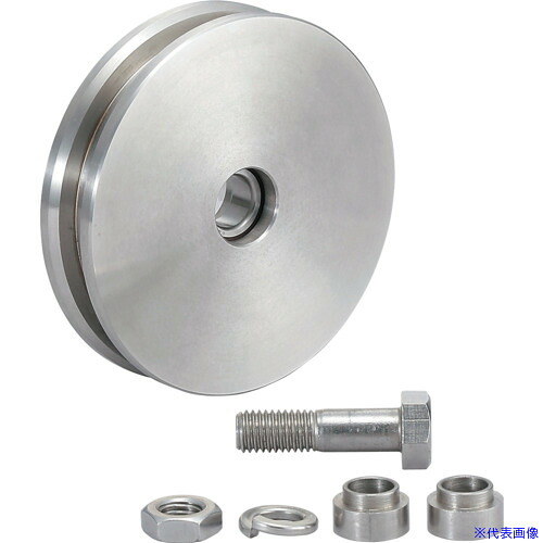 ■SUGATSUNE (200024749)JS310－200Vステンレス鋼製重量用戸車 JS310200V(8246839)[送料別途お見積り][法人限定][掲外取寄]
