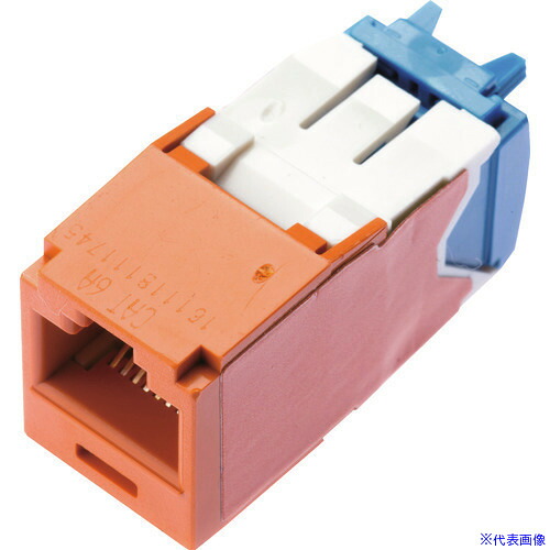 ■PANDUIT カテゴリ6A モジュラージャック オレンジ CJ6X88TGOR(8257238)&times;10[送料別途お見積り][法人限定][掲外取寄]｜セミプロＤＩＹ店ファースト
