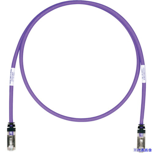 ■PANDUIT CAT6A/CAT6 シールドパッチコード 0.5m 紫 STP6X0.5MVL STP6X0.5MVL(8257372)×10[送料別途お見積り][法人限定][掲外取寄]