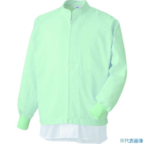 ■ミドリ安全 異物混入防止長袖ブルゾン グリーン M MHS3213GUEM(8258542)[送料別途お見積り][法人限定][掲外取寄]