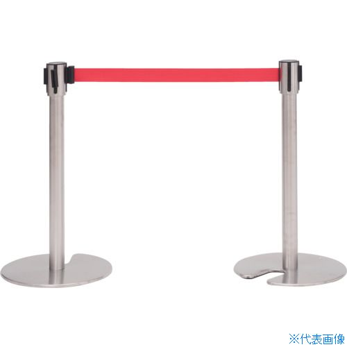 ■友屋 ガイドポ－ル ステンレスタイプ(H70)赤 51352RED(8275740)[送料別途お見積り][法人限定][直送]