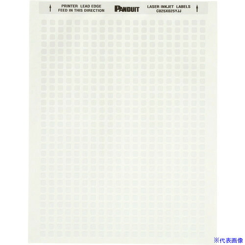 ■PANDUIT レーザープリンター用ラベル コンポーネントラベル 幅 12.7mm x 高さ11.2mm ポリエステル 白 10,000 枚入り C050X044YJJ C050X044YJJ(8281429)[送料別途お見積り][法人限定][メーカー取寄]