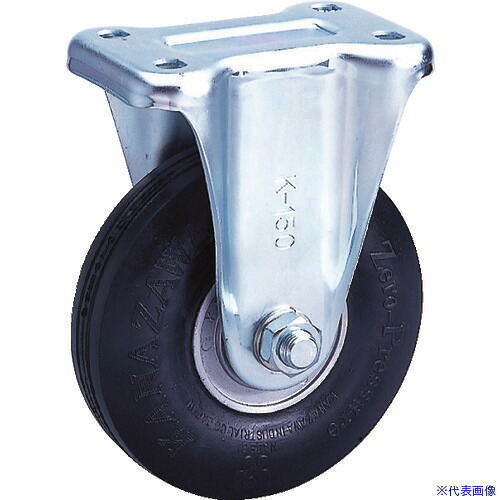 ■カナツー ゼロプレッシャータイヤ 固定金具付 荷重83.3 ZPW6X2.00HSBK(8287566)
