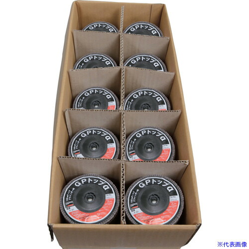 ■TRUSCO まとめ買い GPトップα アランダムΦ100 #80 100枚入 GP100AL80100P(8291352)｜セミプロＤＩＹ店ファースト
