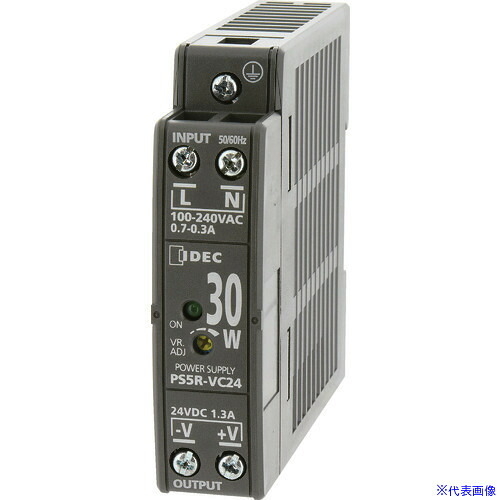■IDEC PS5R-V形スイッチングパワーサプライ(薄形DINレール取付電源) PS5RVD24(8338780)