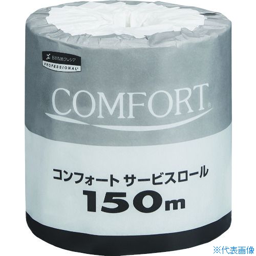 ■クレシア トイレットペーパー コンフォートサービスロール 150m 1ケース60個入 11250(8353121) 7,556円