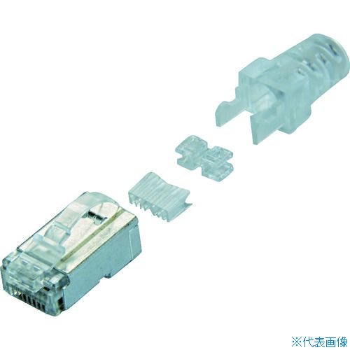 ■コーニング Cat6 RJ45モジュラープラグ (100個入) VOLRJ45PLG6SL(8354823)|セミプロDIY店ファースト