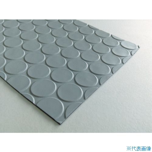 ■ワニ印 塩ビ養生マット コイン グレー 1.3mm厚&times;920mm&times;20m巻 003025(8357456)｜セミプロＤＩＹ店ファースト