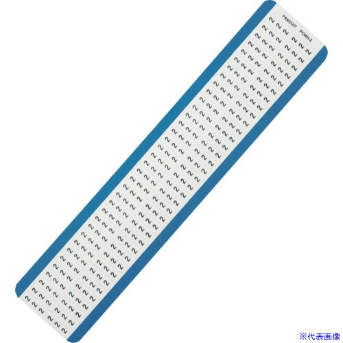 ■PANDUIT ワイヤーマーカー 2 (25枚入) PCMH2(8361070)×4[送料別途お見積り][法人限定][掲外取寄]